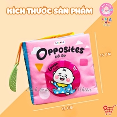 Sách vải Lalalababy ehon tương tác kích thích đa giác quan cho bé sơ sinh