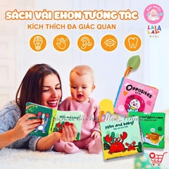 Sách vải Lalalababy ehon tương tác kích thích đa giác quan cho bé sơ sinh