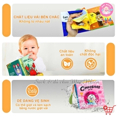 Sách vải Lalalababy ehon tương tác kích thích đa giác quan cho bé sơ sinh