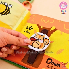 Sách vải Lalalababy ehon tương tác kích thích đa giác quan cho bé sơ sinh
