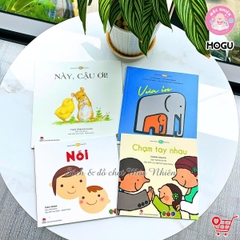 Combo 04 cuốn Sách Truyện Ehon cho bé 1-2-3 tuổi - Nuôi dạy em bé biết yêu thương - Mọt sách Mogu