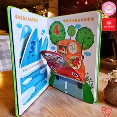Sách Tương Tác Lật Mở Khám Phá Khổ lớn Lift-The-Flap - First 100 Numbers - 100 số đếm đầu tiên Lift-the-flap - Lật mở khám phá - Cars - Thế giới ô tô - Đinh Tị Books