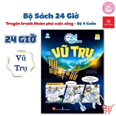 Combo 04 cuốn Sách 24 giờ - Truyện tranh khám phá cuộc sống cho trẻ từ 6 - 15 tuổi - Đinh Tị Books