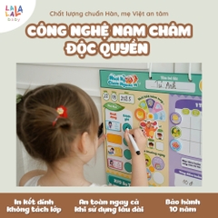 Đồ Chơi Nam Châm Nhật Ký Chăm Ngoan Khen Thưởng Kích Thích Sáng Tạo Cho Bé - Lalala baby