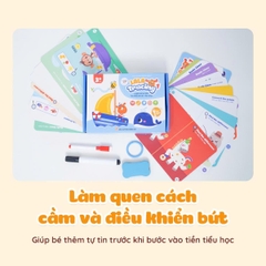 Học liệu tô xóa Lala Tracing Plus - Đồ chơi giấy tô xóa thông minh đồ chơi tô xóa cho bé -Lalala baby