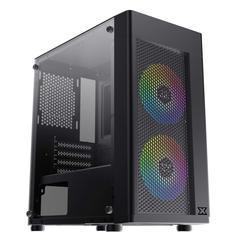 Case Xigmatek Aero 2F Black ( Sẵn 2FAN LED RGB)