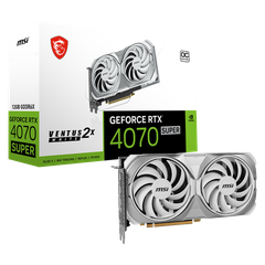 MSI GeForce RTX 4070 SUPER 12G VENTUS 2X WHITE OC