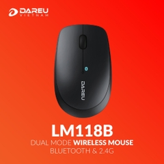 Chuột không dây DAREU LM118B (Dual Mode: Bluetooth + 2.4G)