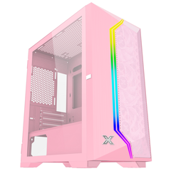 CASE XIGMATEK GEMINI II PINK 3FB (SẴN 3Fan X22B NO LED)