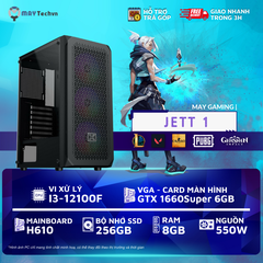 I3-12100F/8GB/GTX 1660Super 6GB/ 240GB SSD | PC GAMING JETT 1