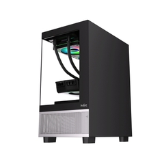 CASE MIK AETHER BLACK (MATX/MID TOWER/MÀU ĐEN)