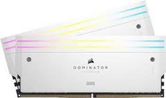 Ram Corsair DDR5, 6000MT/s 64GB 2x32GB DIMM, XMP 3.0, DOMINATOR TITANIUM White Heatspreader, RGB LED, 1.4V (CMP64GX5M2B6000C30W)
