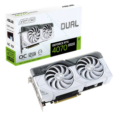 ASUS Dual GeForce RTX 4070 SUPER White OC Edition 12GB GDDR6X