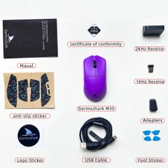 Chuột không dây DARMOSHARK M3S (3 CHẾ ĐỘ KẾT NỐI DÂY / WIRELESS 2.4GHZ / BLUETOOTH 5.0)