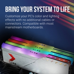 RAM PNY XLR8 UDIMM Silver RGB 8G/3200Mhz DDR4