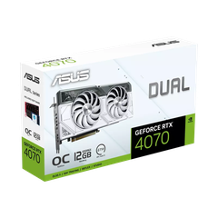 ASUS Dual GeForce RTX™ 4070 White OC Edition 12GB GDDR6X