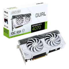 ASUS Dual GeForce RTX™ 4070 White OC Edition 12GB GDDR6X