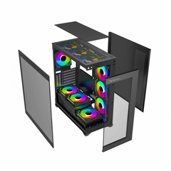 Vỏ Case CENTAUR NOVA BLACK/WHITE - (ATX/KHÔNG FAN)