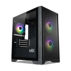 VỎ CASE MIK MORAX 3FA BLACK M-ATX (3 FAN ARGB)