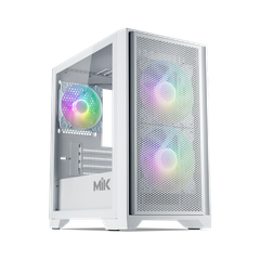 VỎ CASE MIK MORAX 3FA WHITE M-ATX (3 FAN ARGB)