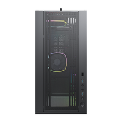CASE MONTECH SKY TWO BLACK (MID TOWER/MÀU ĐEN) - 4 FAN ARGB