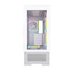 CASE MONTECH SKY TWO WHITE (MID TOWER/MÀU TRẮNG) - 4 FAN ARGB