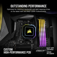 Ram Corsair DDR4, 3200MHz 16GB 2x8GB DIMM, XMP 2.0, Vengeance RGB RS, RGB LED, 1.35V (CMG16GX4M2E3200C16)
