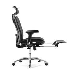 GHẾ CÔNG THÁI HỌC SIHOO M57B (CÓ KÊ CHÂN) - BLACK