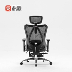 GHẾ CÔNG THÁI HỌC SIHOO M57B (CÓ KÊ CHÂN) - BLACK, GREY