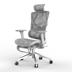 GHẾ CÔNG THÁI HỌC SIHOO M90B (CÓ KÊ CHÂN) - GREY