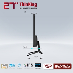 Màn hình VSP IP2702S - FHD| IPS| 75Hz| 5ms| Gaming Chính Hãng