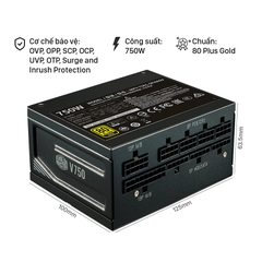 Nguồn máy tính CoolerMaster V750 SFX - 80 Plus Gold - Full Modular (750W)