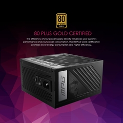 Nguồn máy tính MSI MPG A1000G PCIe5 - 80 Plus Gold - Full modular (1000W)