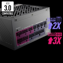 Nguồn máy tính MSI MPG A1000G PCIe5 - 80 Plus Gold - Full modular (1000W)
