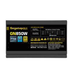 NGUỒN SEGOTEP GN850W 850W 80+ GOLD ATX3.0 PCIe 5.0 - NON-MODULLAR