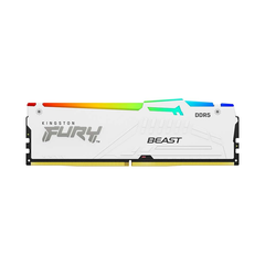 Ram PC Kingston Fury Beast White RGB 32GB 5600MHz DDR5 (2x16GB) KF556C40BWAK2-32