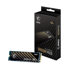 Ổ CỨNG SSD MSI SPATIUM M450 500gb M2 2280 NVMe Gen4x4 (READ 3600Mb/s - WRITE 2300Mb/s)