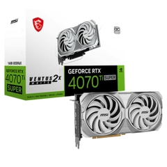 MSI GeForce RTX™ 4070 Ti SUPER 16G VENTUS 2X WHITE OC – 16GB GDDR6X