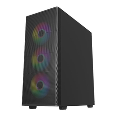 CASE MIK AION BLACK 3FA (ATX/MID TOWER/MÀU ĐEN/3FAN ARGB)