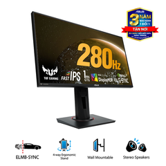 Màn Hình ASUS TUF Gaming VG259QM 25 Inch Full HD IPS 280Hz (DisplayPort, HDMI)