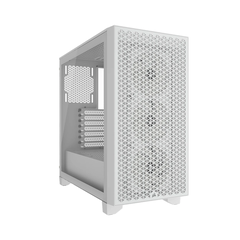 Case Corsair 3000D RGB AIRFLOW Mid-Tower PC Case - White ( CC-9011256-WW )