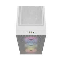 Case Corsair 3000D RGB AIRFLOW Mid-Tower PC Case - White ( CC-9011256-WW )