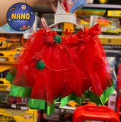 Đầm giáng sinh kèm cài S