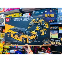 Đồ chơi Le Go lắp ráp xe biến hình Robot - Robot biến hình thành xe ( Ảnh Thật)