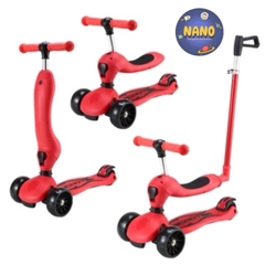 [Chính hãng] [Ảnh thật]_ Xe trượt Scooter 3in1(chồi+đẩy+scooter)63820-Hàng chính hãng Gluck Baby