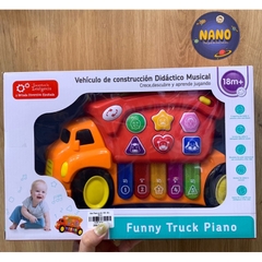 [Ảnh thật]_Đồ chơi Đàn piano vui nhộn hình Xe tải 2 màu cho bé-Hàng cao cấp
