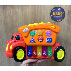[Ảnh thật]_Đồ chơi Đàn piano vui nhộn hình Xe tải 2 màu cho bé-Hàng cao cấp
