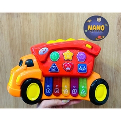 [Ảnh thật]_Đồ chơi Đàn piano vui nhộn hình Xe tải 2 màu cho bé-Hàng cao cấp