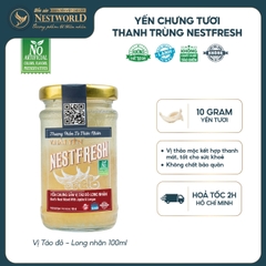 [Hỏa tốc HCM] Yến chưng tươi thanh trùng Nestfresh100ml - Vị Táo Đỏ Long Nhãn