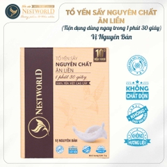 [Mới] Tổ Yến Sấy Nguyên Chất Ăn Liền NESTWORLD - Hộp 1 Thanh Yến